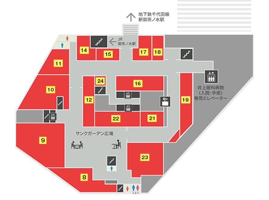 B1Fフロアマップ